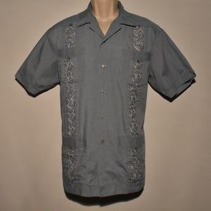 Romani VTG GUAYABERA Embroidered Wedding Shirt